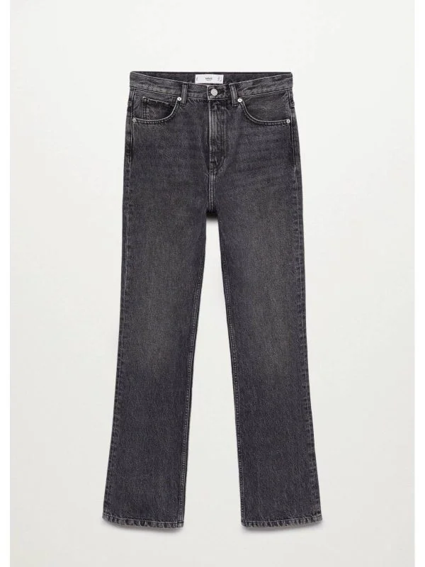 Blugi Mango EU 34 | Gri, Lungi, Denim - Image 4