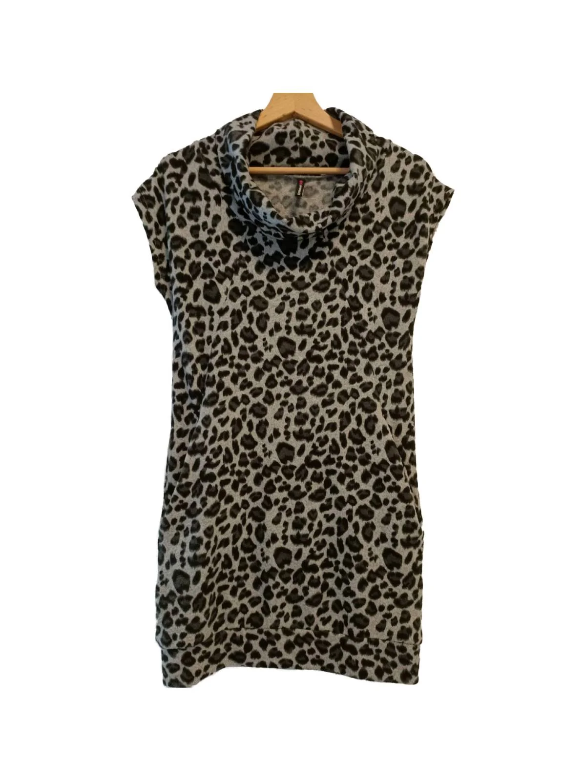 Rochie casual FISHBONE M | Gri, Mini, Poliester