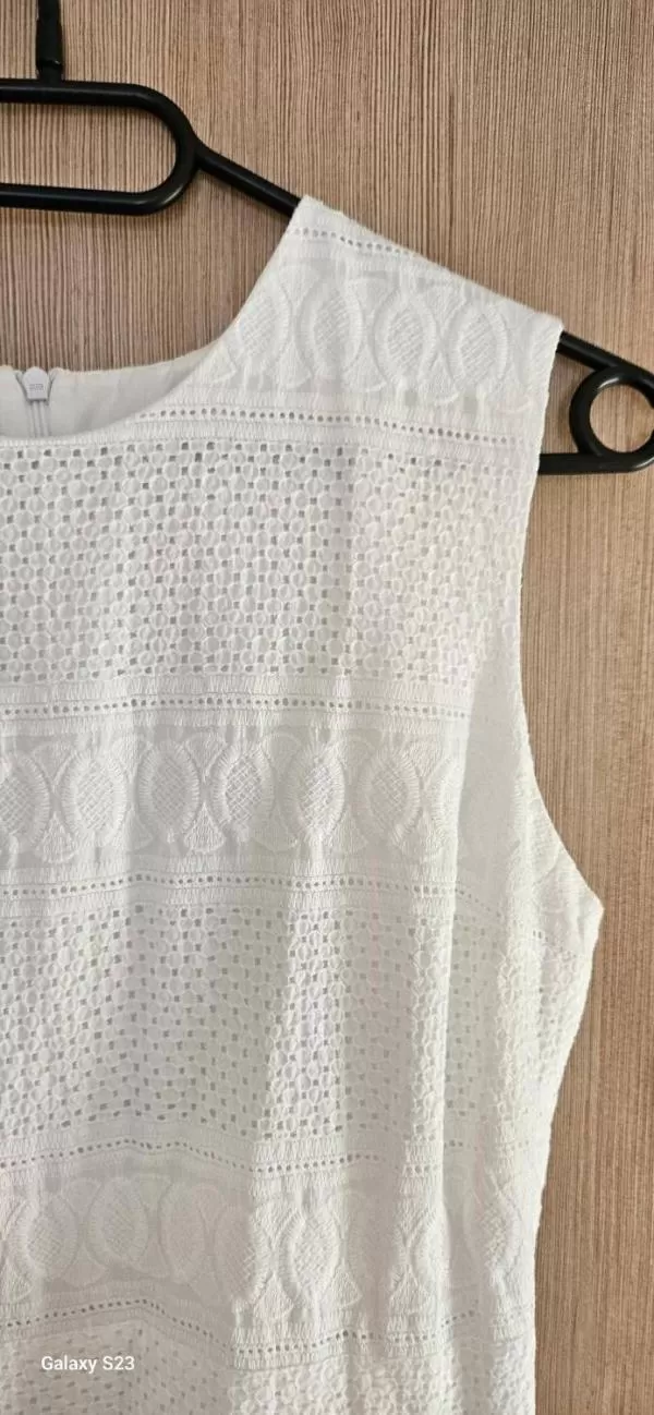 Rochie casual PNK EU 40 | Alb, Midi, Bumbac - Image 3