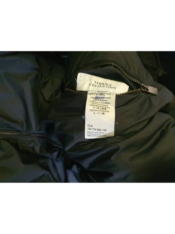 Geacă bomber Versace EU 50 | Negru, Fără glugă, Poliester - Image 5