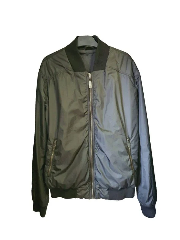 Geacă bomber Versace EU 50 | Negru, Fără glugă, Poliester