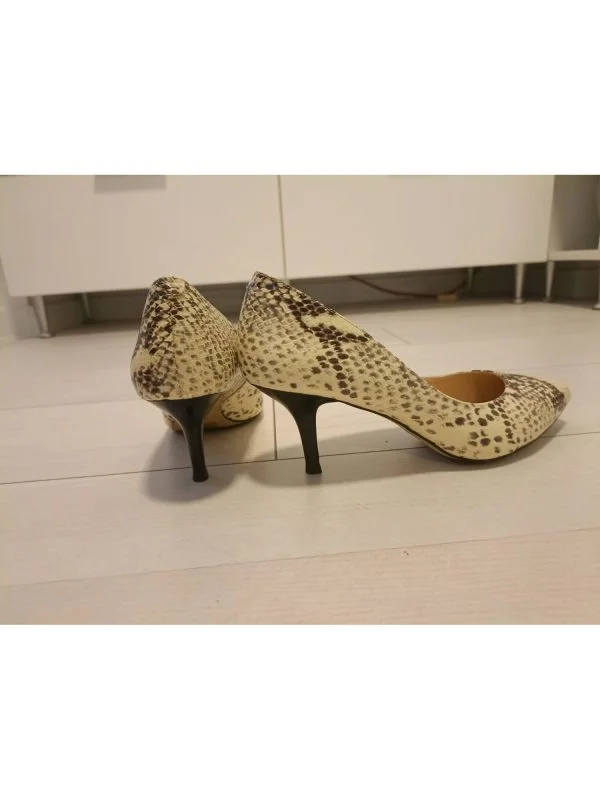 Pantofi cu toc înalt Il Passo EU 38 | Alb, Piele naturală - Image 5