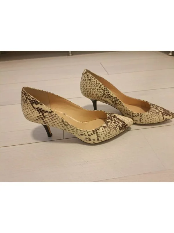Pantofi cu toc înalt Il Passo EU 38 | Alb, Piele naturală - Image 7