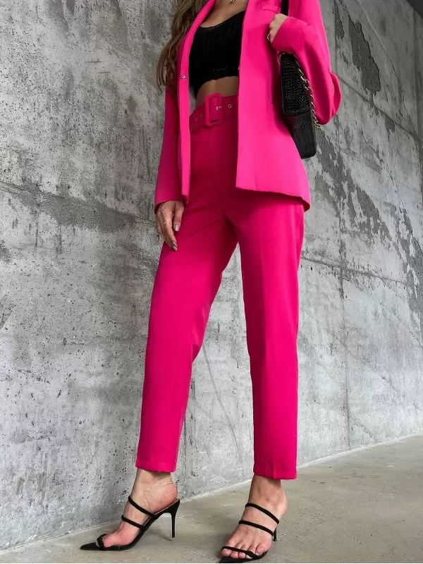 Pantaloni Shein XS | Roz, Lungi, Poliester - Image 6