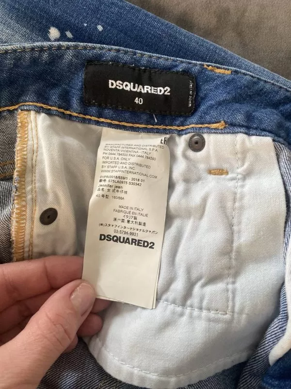 Blugi DSQUARED2 EU 40 | Albastru, Lungi, Bumbac - Image 4