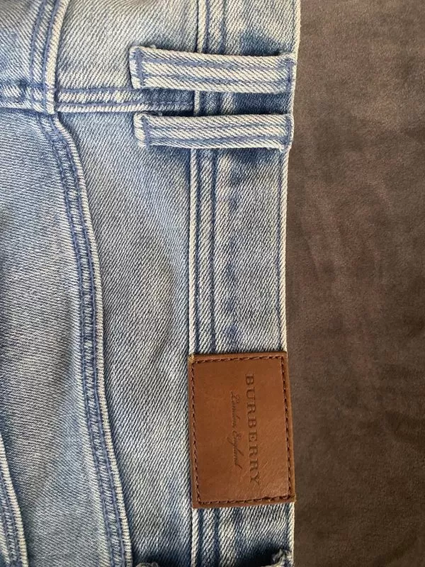 Blugi Burberry EU 38 | Bleu, Lungi, Bumbac - Image 5