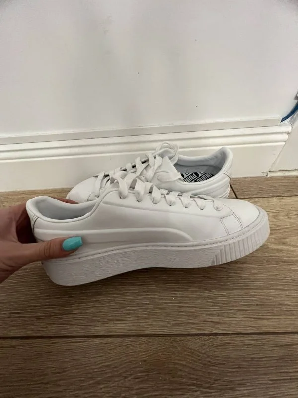 Sneakers Puma EU 40.5 | Alb, Piele ecologică - Image 5