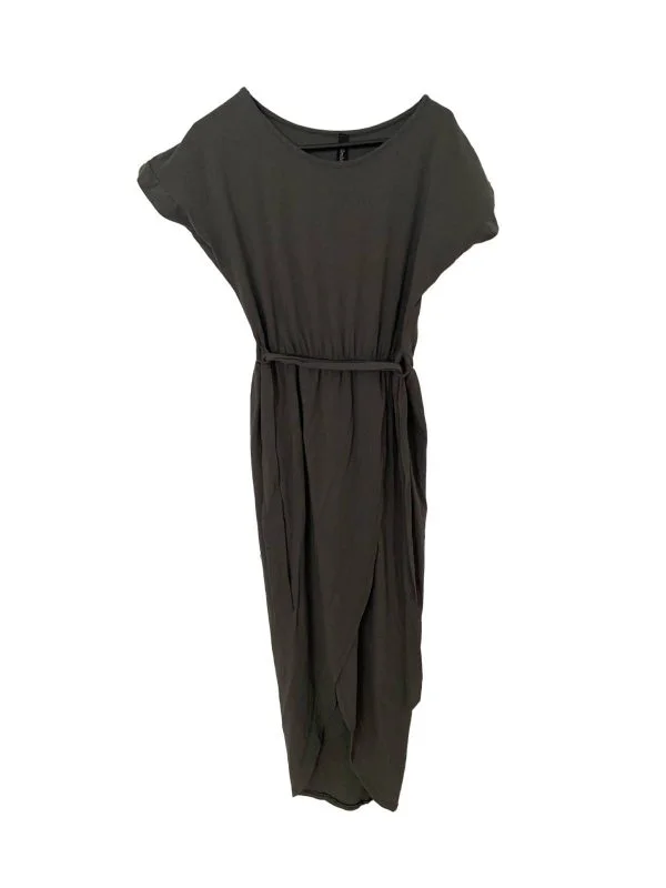 Rochie de seară EDREHI M | Gri, Maxi, Bumbac