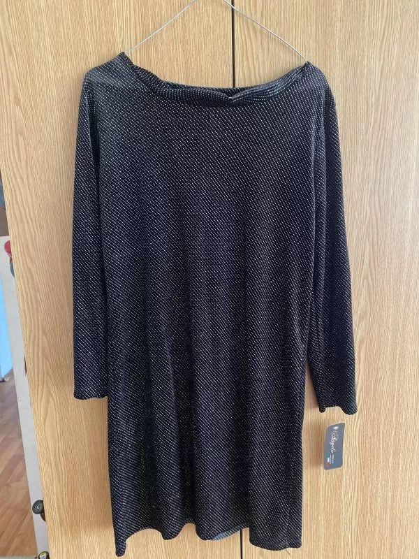Rochie de seară ANGELO EU 38 | Negru, Midi, Poliester - Image 2