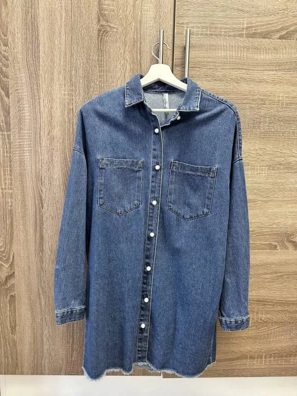 Rochie casual DENIM COLLECTION S | Bleu, Midi, Denim - Image 6