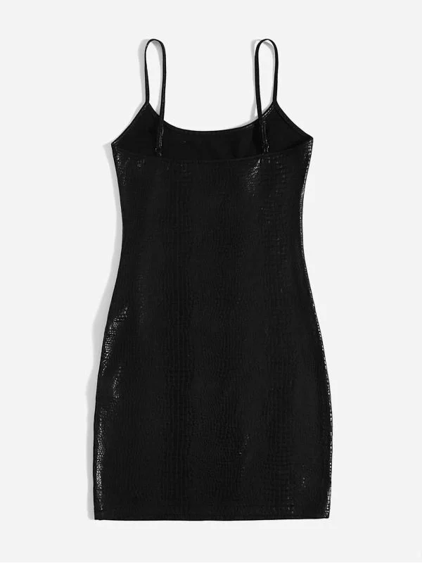 Rochie casual Shein S | Negru, Mini, Poliester - Image 2