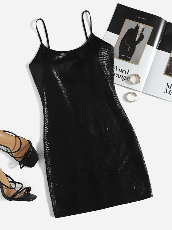 Rochie casual Shein S | Negru, Mini, Poliester - Image 5