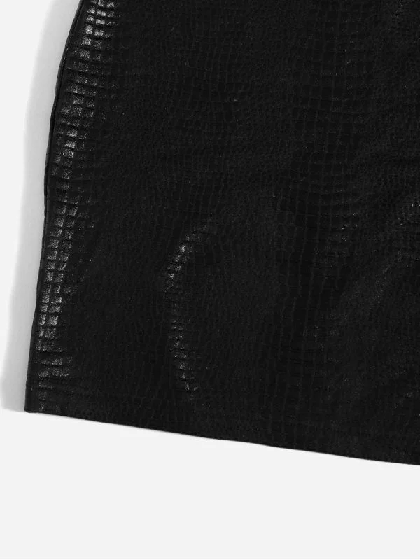Rochie casual Shein S | Negru, Mini, Poliester - Image 4