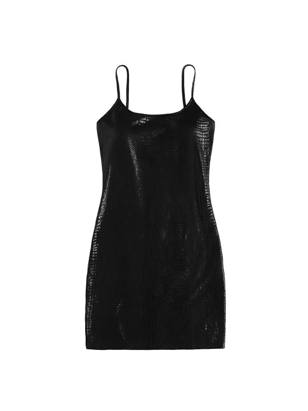 Rochie casual Shein S | Negru, Mini, Poliester