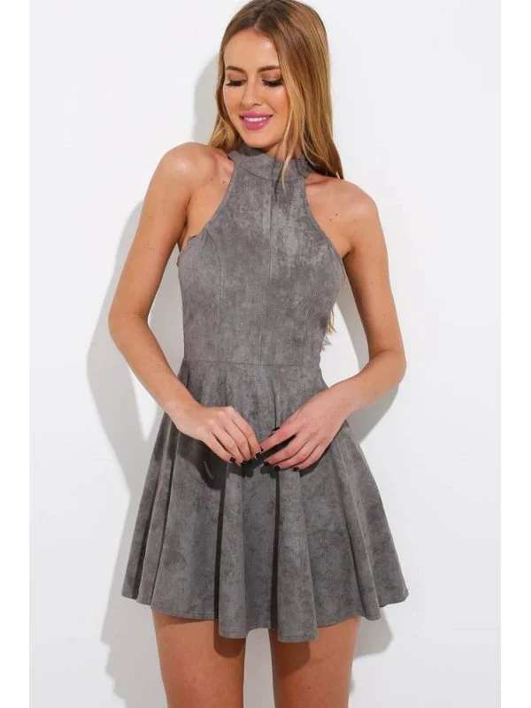 Rochie de seară ZAFUL S | Gri, Mini, Poliester - Image 3