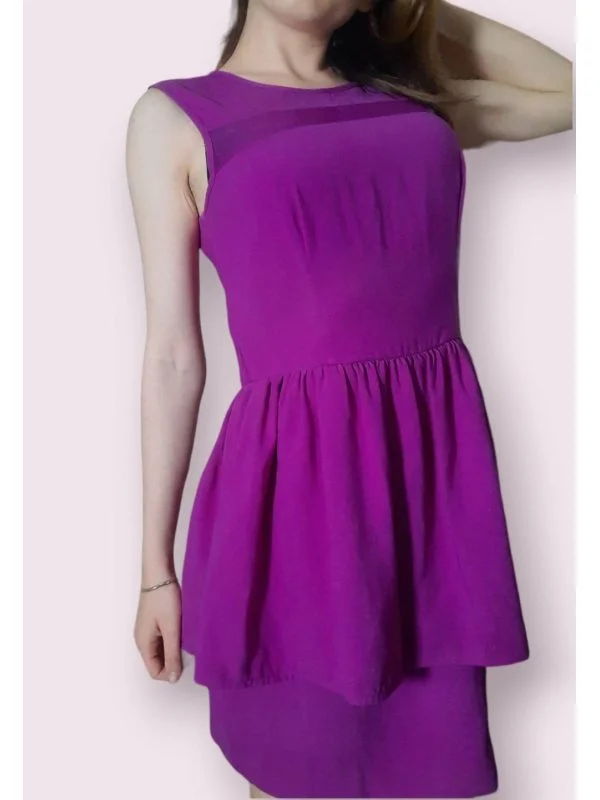 Rochie de seară H&M EU 36 | Mov, Midi, Bumbac - Image 3