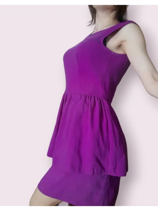 Rochie de seară H&M EU 36 | Mov, Midi, Bumbac - Image 5