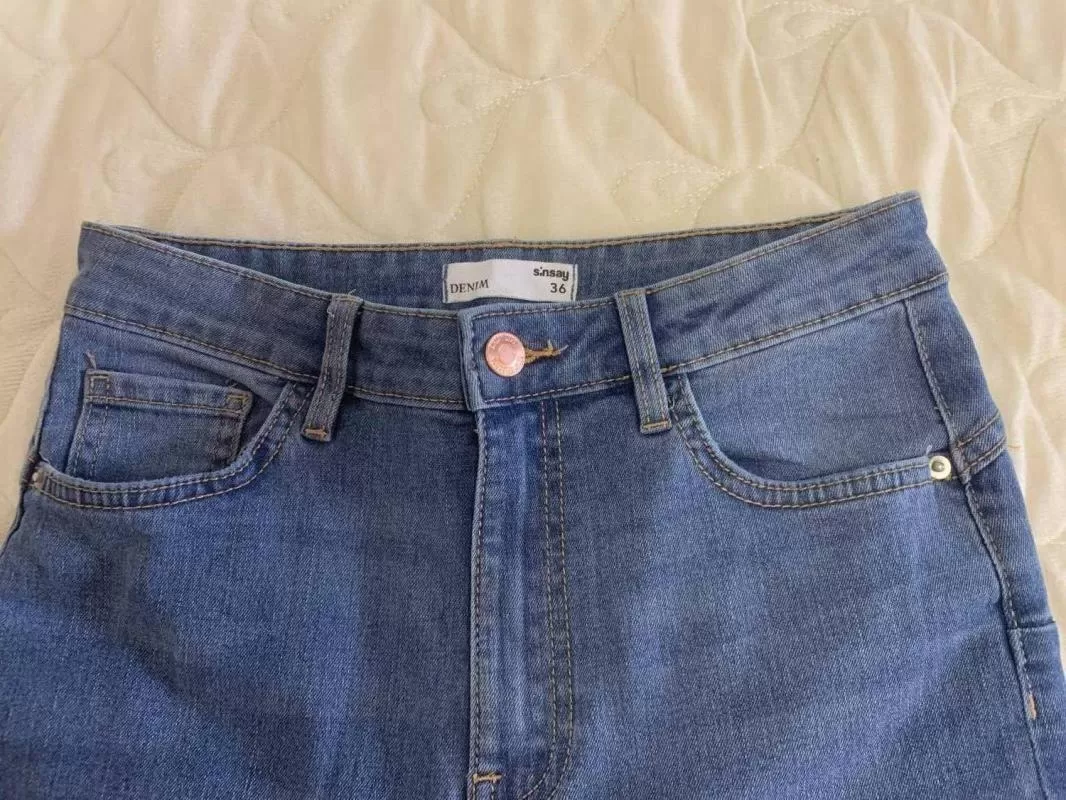 Blugi Sinsay EU 36 | Albastru, Lungi, Denim - Image 5