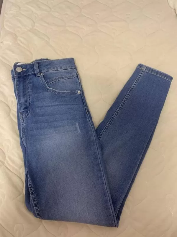Blugi Sinsay EU 36 | Albastru, Lungi, Denim - Image 2