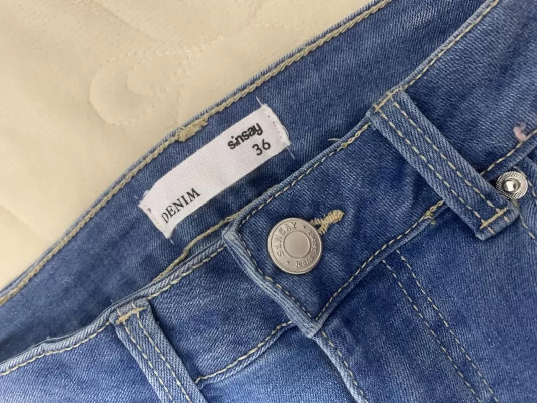 Blugi Sinsay EU 36 | Albastru, Lungi, Denim - Image 6