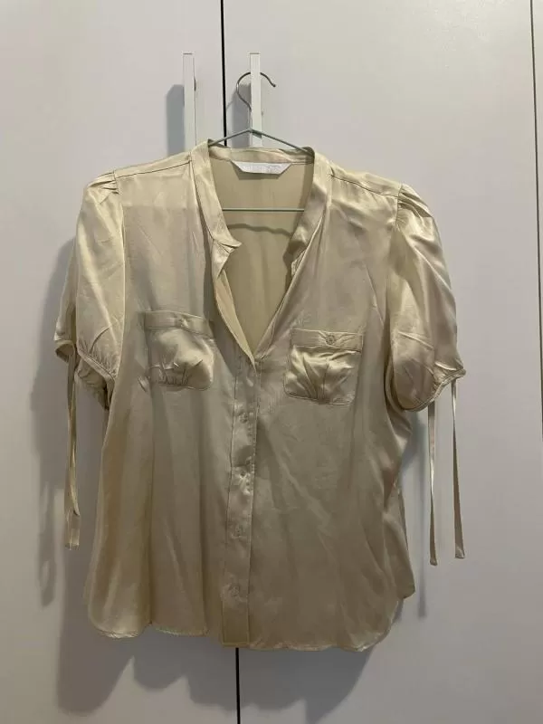 Cămașă Kitkit EU 38 | Ivoire, Normal, Mătase - Image 2