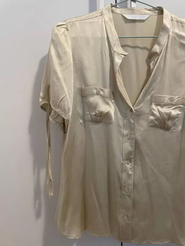 Cămașă Kitkit EU 38 | Ivoire, Normal, Mătase - Image 4