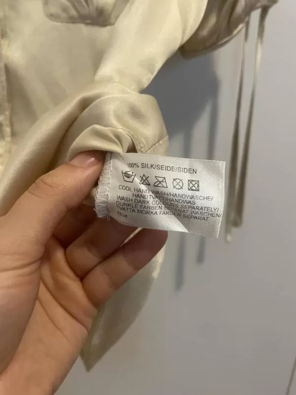 Cămașă Kitkit EU 38 | Ivoire, Normal, Mătase - Image 5