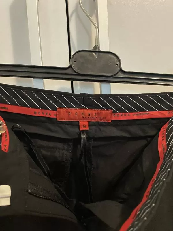 Pantaloni Hallhuber EU 34 | Negru, Lungi, Lână - Image 5