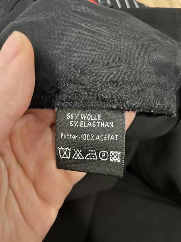 Pantaloni Hallhuber EU 34 | Negru, Lungi, Lână - Image 6