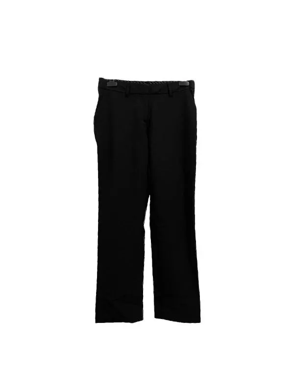 Pantaloni Hallhuber EU 34 | Negru, Lungi, Lână