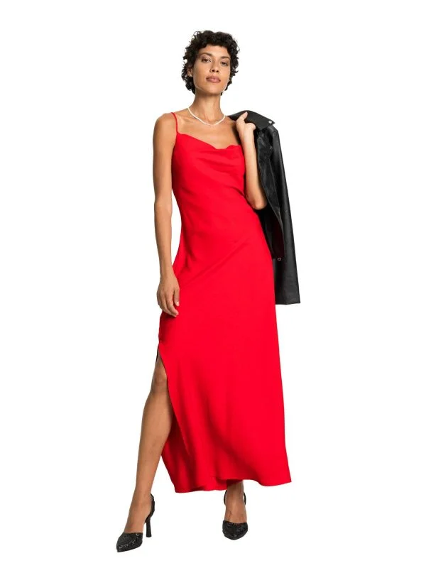 Rochie de seară BODY FLIRT EU 38 | Roșu, Maxi, Poliester