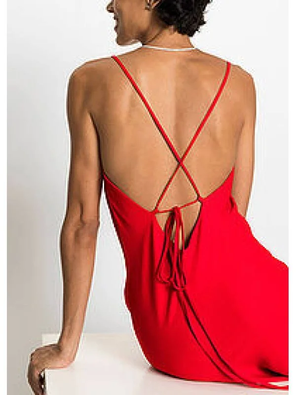 Rochie de seară BODY FLIRT EU 38 | Roșu, Maxi, Poliester - Image 5