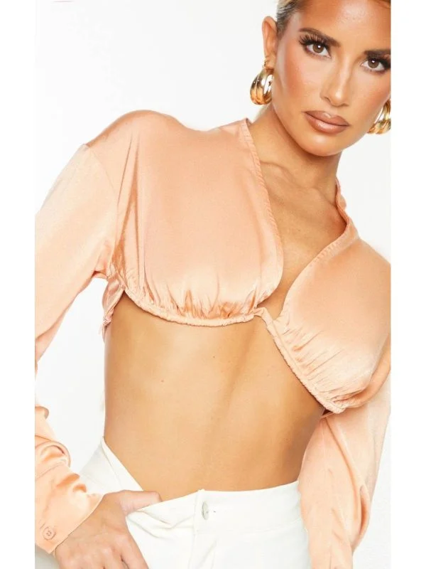 Bluză PrettyLittleThing EU 38 | Portocaliu, Normal - Image 4