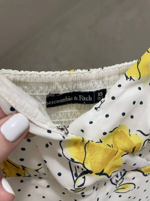 Rochie casual Abercrombie & Fitch EU 34 | Alb, Maxi - Image 7