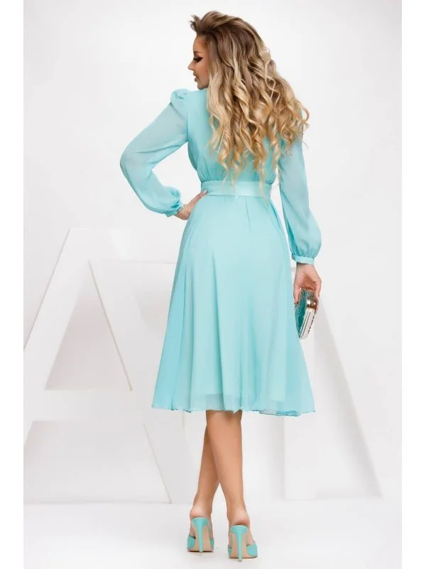 Rochie de seară ATMOSPHERE FASHION EU 38 | Verde mentă, Midi - Image 2