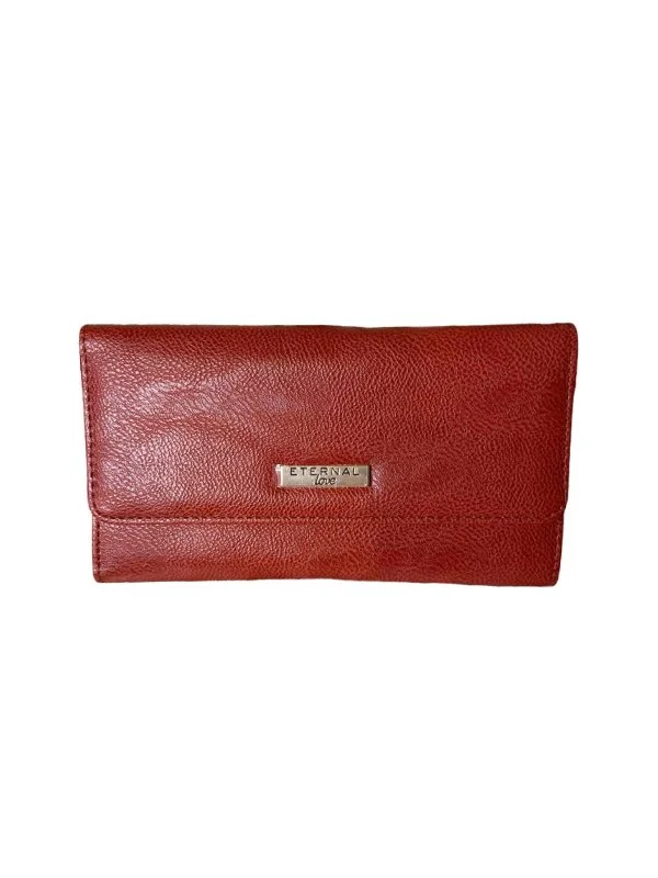 Portofel ETERNAL LOVE | Burgundy, Piele ecologică