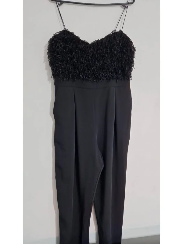 Salopetă Zara L | Negru, Lungă - Image 5