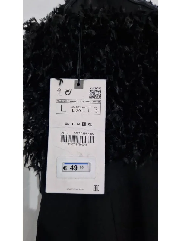 Salopetă Zara L | Negru, Lungă - Image 8