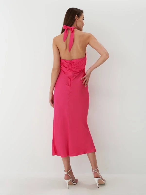 Rochie de seară Mohito EU 42 | Fuchsia, Midi - Image 3