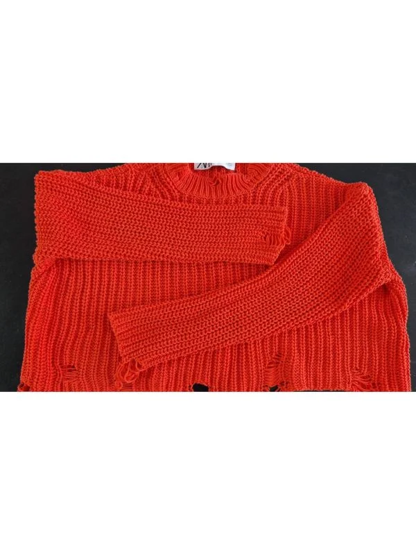 Pulover Zara S | Portocaliu, Normal, Regular fit - Image 7