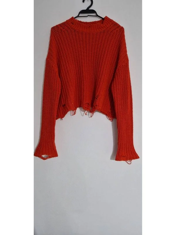 Pulover Zara S | Portocaliu, Normal, Regular fit - Image 4