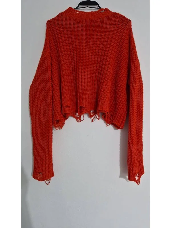 Pulover Zara S | Portocaliu, Normal, Regular fit - Image 5
