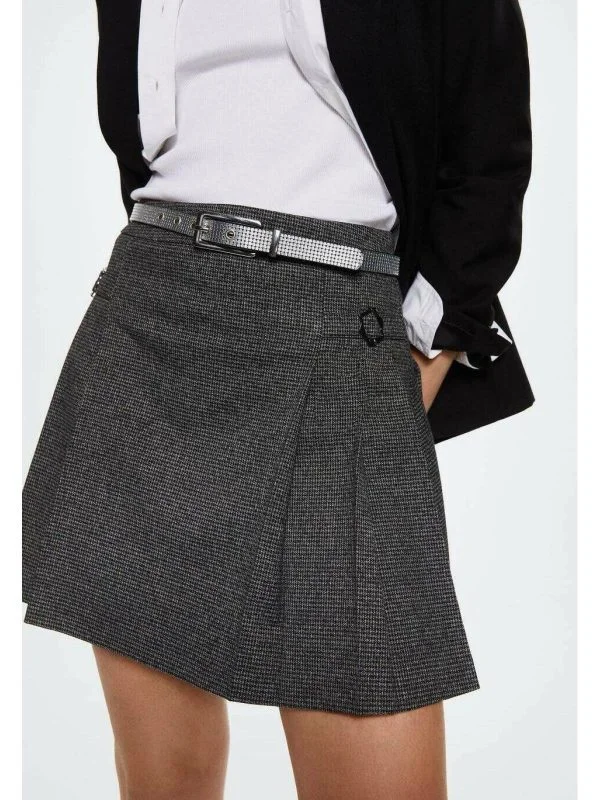 Fustă Mango XL | Gri, Mini - Image 5