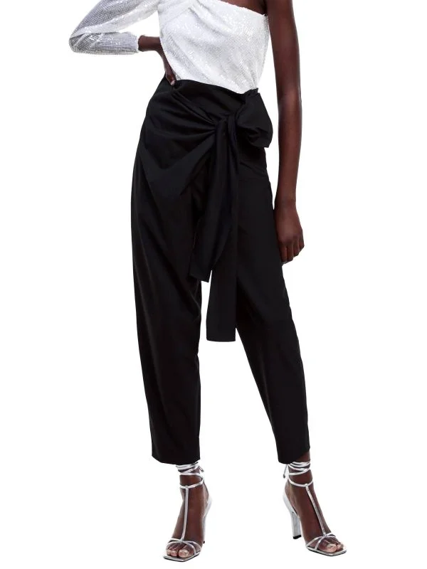 Pantaloni Zara XL | Negru, Lungi