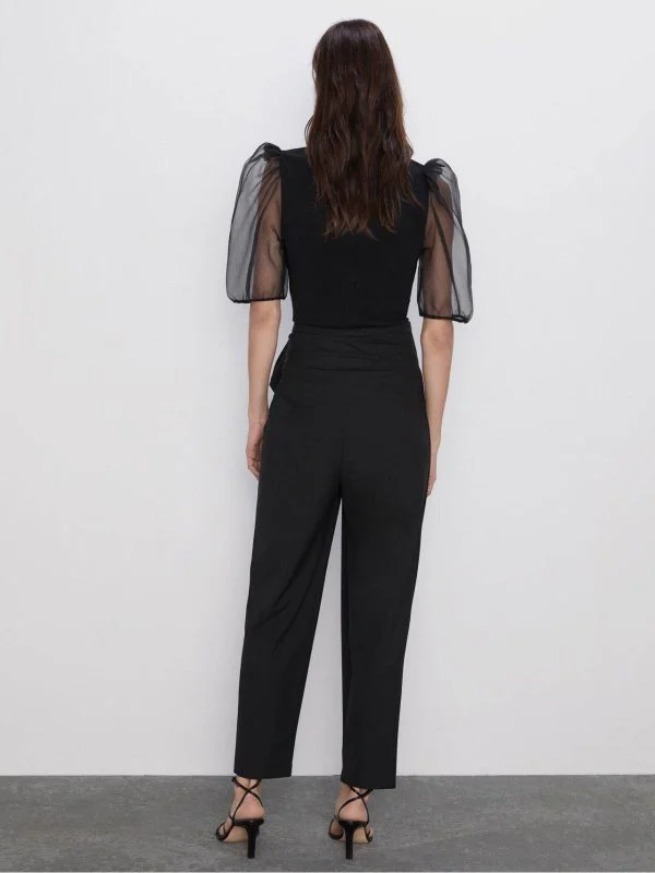 Pantaloni Zara XL | Negru, Lungi - Image 3