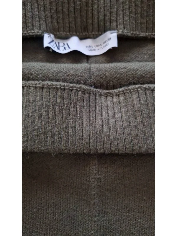 Fustă Zara L | Khaki, Midi - Image 3