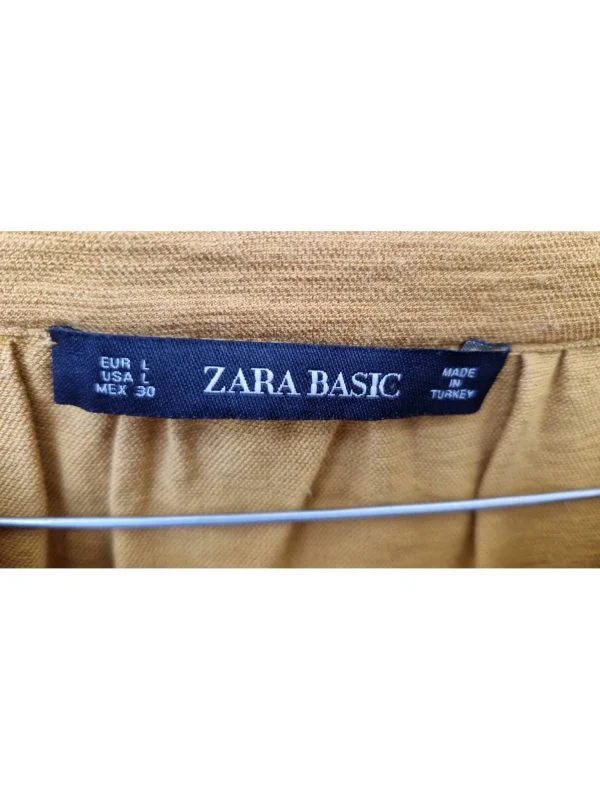 Cămașă Zara L | Galben, Normal - Image 4