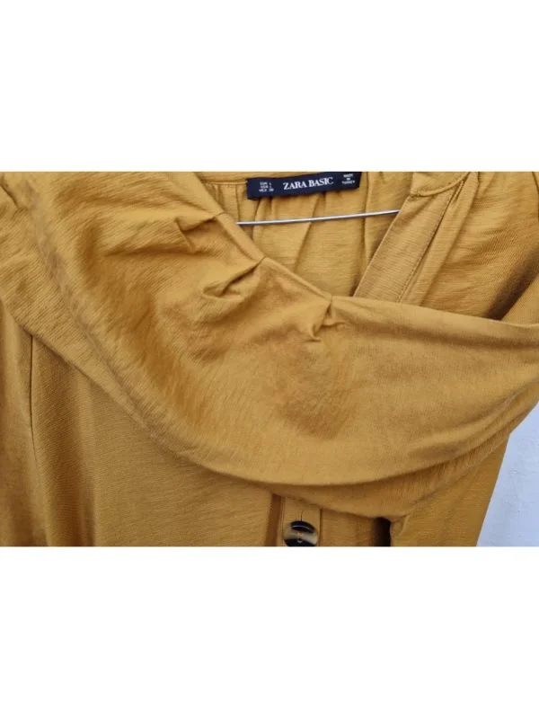 Cămașă Zara L | Galben, Normal - Image 3