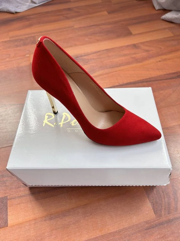 Pantofi cu toc înalt R.POLAŃSKI EU 40 | Roșu, Piele naturală - Image 6