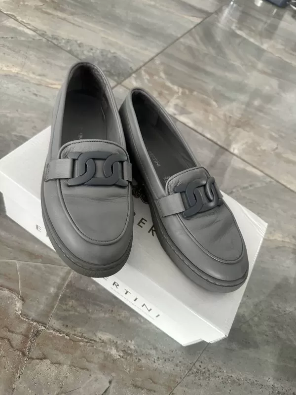 Mocasini ENZO BERTINI EU 37 | Gri, Piele naturală - Image 5